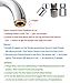Dual-function 2-Flow Faucet Aerator, Water Saving Swivel Aerator with 2 Sprayer - Faucet Parts Replacement - 55/64 Inch-27UNS Female Thread - Brushed Nickel