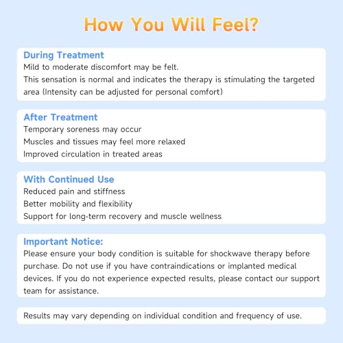 MODOY Shockwave Therapy Machine, FSA&HSA Shock Wave Therapy Device, ESWT03 | Home Use, Joint/Muscle Pain Relief, Non-Invasive Extracorporeal Shockwave Therapy, AC 110V / 60Hz, 0.5~10 Bar, 2.76inch