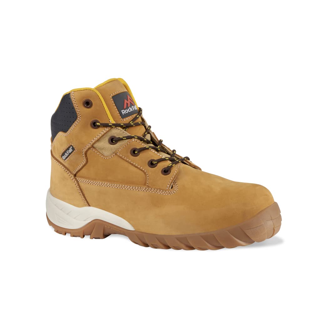 Rock Fall RF440C Flint 9 Safety Boot, Honey, 9