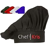 PLACE4PRINT Personalized Chef Hats for Men and Women with Custom Name-Chefs Hat - Professional Premium Quality
