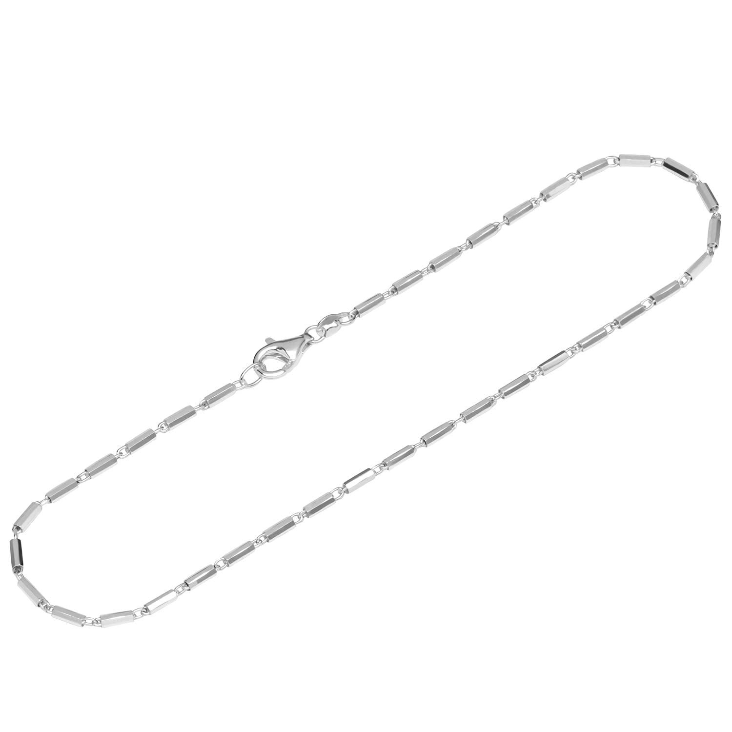 NKlaus anklet chain 925 Sterling Silver 26cm link chain ladies bracelet chain designer chain 12794