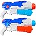 HDJUNTUNKOR Water Gun for Kids, 2 Pack Squirt-Gun for Adults 40 Ft Long Range Water Blaster for Teens Beach Swimming Pool Water Fighting Toy - 800CC Capacity
