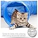Cat Tunnel Toy - Collapsible 3 Way Tube for Kitty Exercise, Entertainment and Run. Like Christmas and Catnip for Kittens. Best Play House to Help Stop Meowing and Scratching