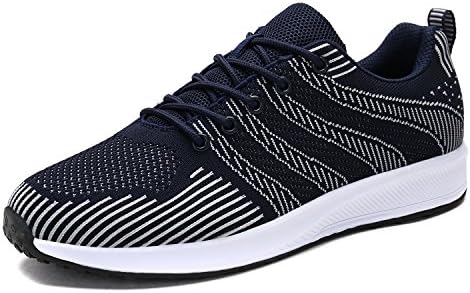 UNMK FUN Lightweight Fasion Sneakers Casual Athletic Running Walking Shoes (10, Navy)