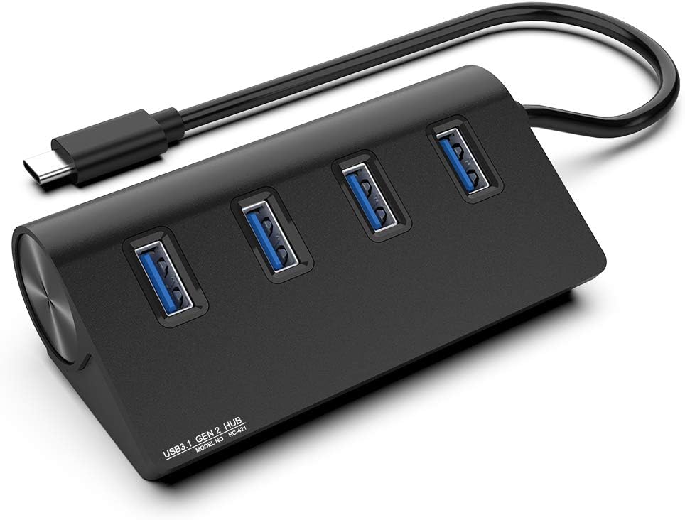 Eletrand Type C USB 3.1 Gen 2 Hub, 10 Gbps SuperSpeed Portable USB Hub Adapter with 4 USB 3.0 Ports & 15 cm USB Cable, for MacBook, Surface Pro, Laptop and More, Compatible with Windows/Mac/Linux: Computers & Accessories