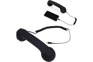 Gugxiom USB C Retro Phone Handset with Mic Volume Control, Wired Vintage Telephone Receiver, Old School Radiation Reducing Ce