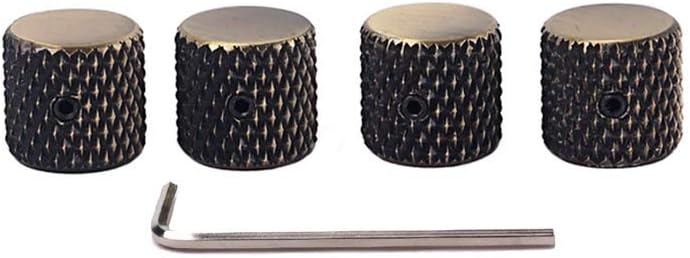 Alnicov Electric Guitar Control Knobs,Volume Tone Control Dome Knobs,with Wrench,for Guitar Bass Parts,Bronze Metal - Image 4