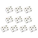 uxcell 2 Way Ceramics Terminal Blocks Porcelain