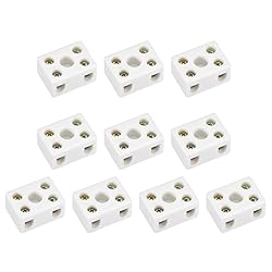 uxcell 2 Way Ceramics Terminal Blocks Porcelain