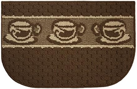 Structures Textured Loop 18" x 28", Coffee Goodness, Kitchen Rug,Chocolate/Berber