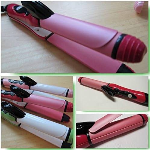 EWIN(R) 2 in 1 - Curler &amp; Straightener Hot Hair Iron curling ceramic wave