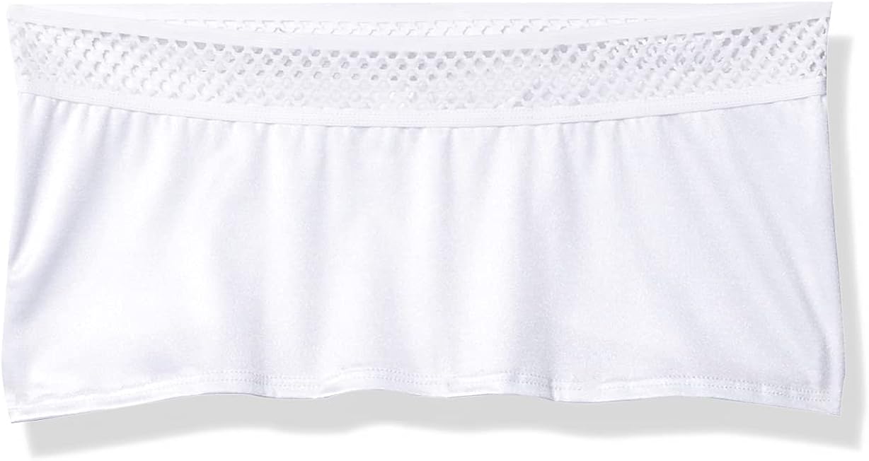 BODYZONE Women's Honeycomb Scrunch Back Skirt, White, One Size: Clothing