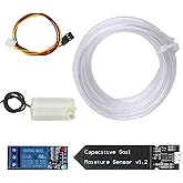 WayinTop Automatic Irrigation DIY Kit Self Watering System with Capacitive Soil Moisture Sensor 1 Channel 5V Relay Module and