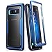 i-Blason Case for Galaxy Note 8, Magma Series Built-in Screen Protective Clear Back Cover with Holster Heavy Duty Belt Clip Shell (MetallicBlue)