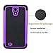 Njjex for Galaxy Mega 6.3 Case， [Nveins] Shock Absorbing Hybrid Dual Layer Rubber Plastic Impact Armor Defender Bumper Rugged Hard Sgell Case Cover for Samsung Mega 6.3 i9200/i9205/i527 [Purple]