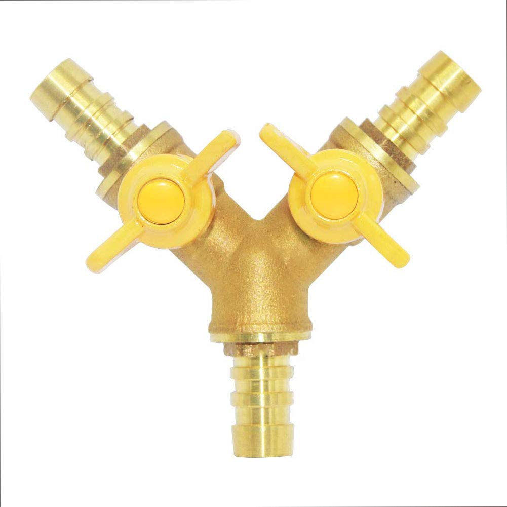 Heater Hose Shut Off Valve 5/8 Hose Barb x 5/8 Hose Barb 180 Degree