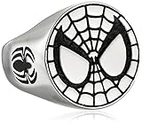 Marvel Comics Unisex Spider-Man Stainless Steel Ring