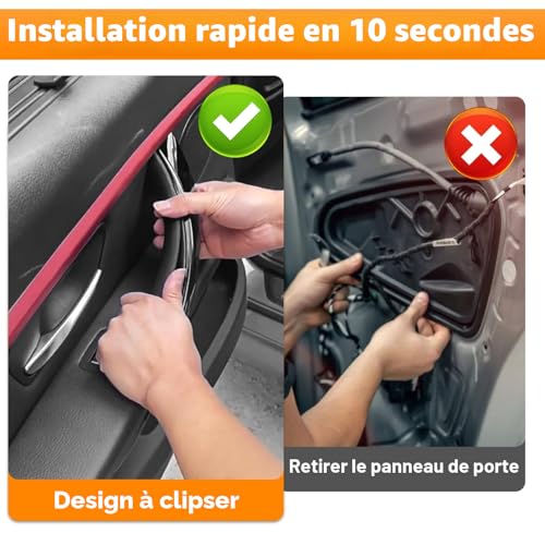 TTCR-II 2pcs Compatible with BMW 3 Series 4 Series F30/F31/F34/F80 320i,328i,330i,335i & F32/F33/F36 428i,435i,Driver and Passenger Side Car Door Handle Cover | Driver and Passenger Side Interior Door Handle Cover Serie 3 320i,328i,330i,335i,Serie 4s 428i,435i,440i-Black
