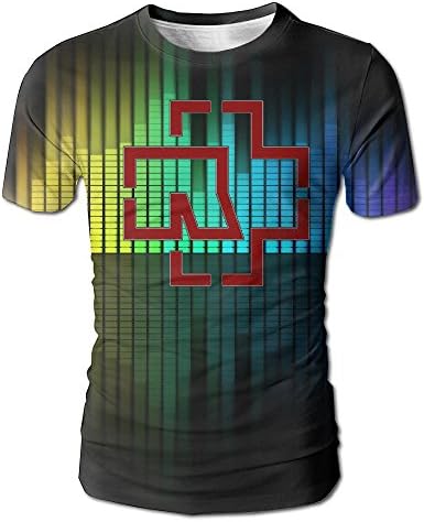 Dnim Rammstein Logo Men Hip Hop Blend 3d Pattern Printed Top Tees