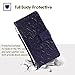 Leather Wallet Case for Samsung Galaxy S9 Plus (2018 Release), Credit Cards & Changes Holder, Colorful Art Mandala Design, Magnetic Durable Flip Cover Kickstand case for S9 Plus(6.2 inch)-Purple