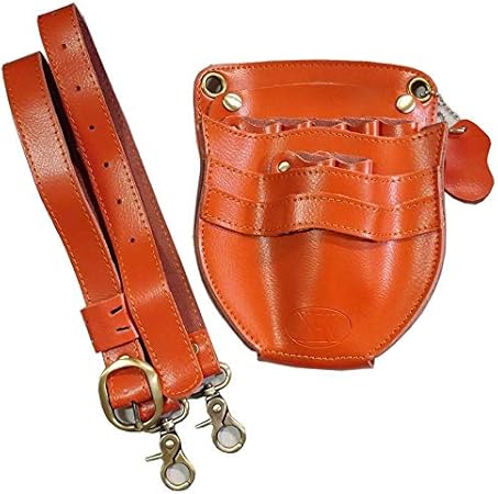 Amazon Co Jp Kk 三四郎市場 シザーケース 本革 7丁 美容師 理容師 トリマー用 シザーバッグ 本革ベルト付き 全五色 Ssr023 オレンジ ビューティー