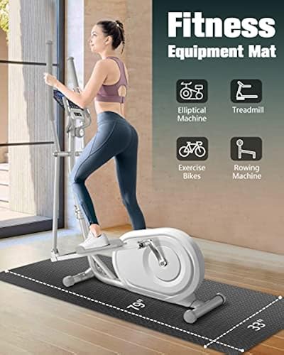 Exercise Equipment Mat Mat for Treadmill, Exercise Bike, Fitness,  Elliptical, Yoga, Gym Use on Hardwood Floo