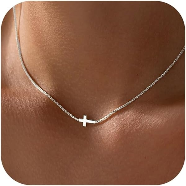 Sideways Cross Faith Pendant Necklace ~ Handmade in the USA – Poseidon