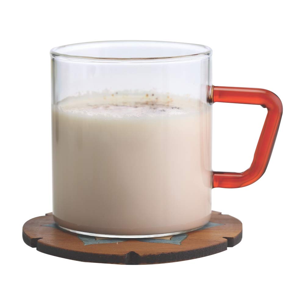 Buy Borosil Vision Tea N Coffee Glass Mug Set of 6 Microwave Safe