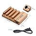 Apple Watch Stand Bamboo Charging Station for Multiple Devices, Yome Wood Docking Station Organizer Stand with 3 USB Ports, Holder Cradle for iWatch & iPhone X, 8, 7, 6s & Tablet & iPad