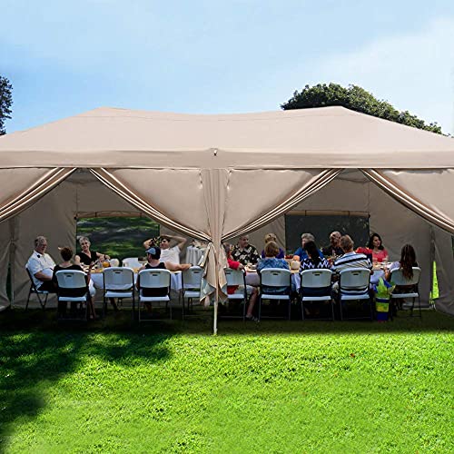 Quictent Privacy 10x20 ft Ez Pop up Canopy Tent Enclosed Instant