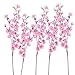 Soledi Artificial Peach Bouquet 10 Bunch Blossom Flower for Home Office Decor Pink