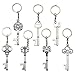 XONOR (Pack of 7) Key Bottle Openers - Skeleton Key Opening Beer Bottles Soda Bottles Keychain Key Ring for Tailgate Party or Wedding Party, Festival (Silver, Pack of 7)