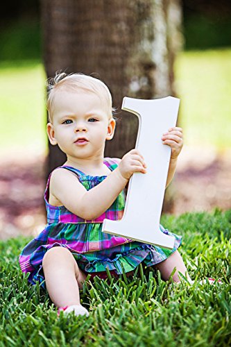 One Sign Number 1 Baby Photo Prop for First Birthday Babies Photography Prop Birthday Photo Shoot Prop Wooden Number Sign
