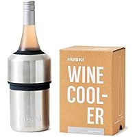 Huski Wine Chiller | Award Winning Iceless Design | Keeps Wine Cold up to 6 Hours | Wine Accessory | Next Generation Ice Buck