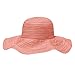Wallaroo Hat Company Women’s Scrunchie Sun Hat – UPF 50+ Sun Protection, Packable and Adjustable Sizing for Medium Crown Sizes – Sun-Smart Hat for Travel, Poolside, Everyday (Coral/White Dots)