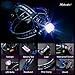 RELEEDER 3 Modes Adjustable Bright LED Headlight, 2200 Lumens Waterproof Headlamp with Rechargeable Batteries, Wall Charger, Car Charger and USB Cable for Hiking Camping Riding Fishing Hunting etc