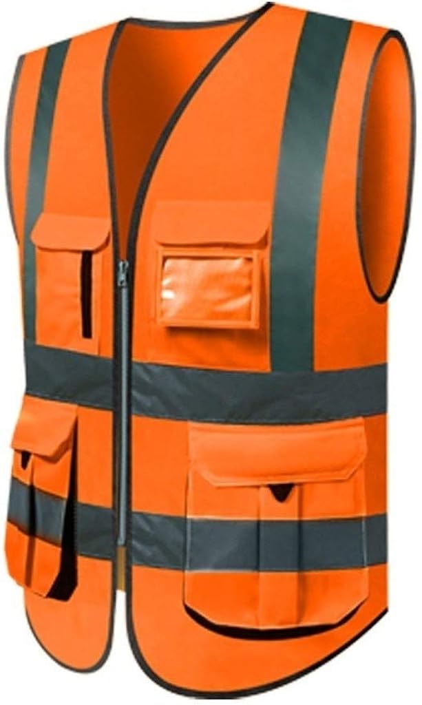 GOGO Sicherheitsweste – Reflektierend, Mit 9 Taschen, In Verschiedenen Größen (M-3XL)