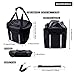 ANZOME Dogs Carrier Bike Basket, Handlebar Basket Folding Front Removable wiht Adjust Dog Seatbelts Bicycle Baset Quick Release Easy Install Detachable Cycling Bag Mountain Picnic Shoppingthumb 2