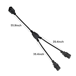 wininks C14 to 2 X C13 Y Splitter Power Cord, 6FT