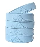 Mosquito Repellent Bracelet - Pack of 5 by Finita Pesto! Non-Toxic. SAFE for Children and Pets. All outdoor activities. All natural and long lasting! 5 Blue Bracelets in each package.