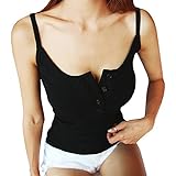 Y&Z Women's Sexy Spaghetti Straps Button up Tank Tops YH05