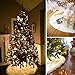AMADE Christmas Tree Skirts White Luxury Faux Fur Tree Ornaments Plush XmasTree Skirt for Christmas Decoration New Year Party Holiday Decorations Pet Favors (33.4inch Dia)