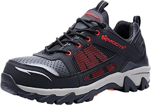 MODYF Men's Work Safety Shoes, Steel Toe Puncture Proof Footwear Industrial and Construction Shoes
