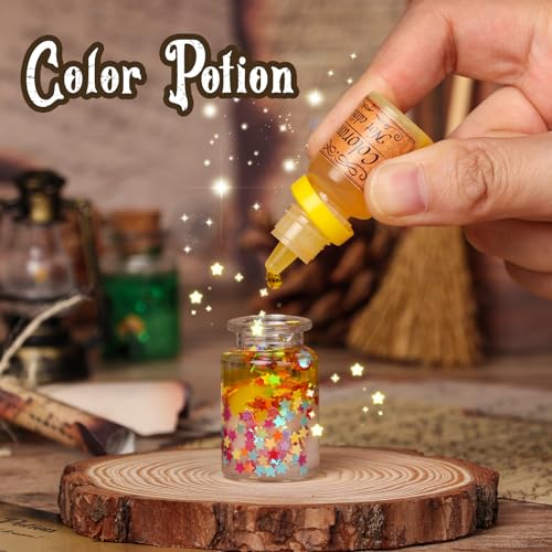 Mystery Potion Making Kit for Kids - 20 Wizard Potion Bottles with Recipe Book, Glitter Charms Creative Activity Set Ages 6-12, Birthday Christmas Gift for Boys & Girls, Perfect for Harry Potter Fans