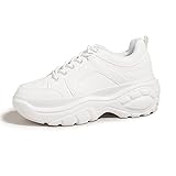 LUCKY STEP Women Chunky Platform Dad Colorblock