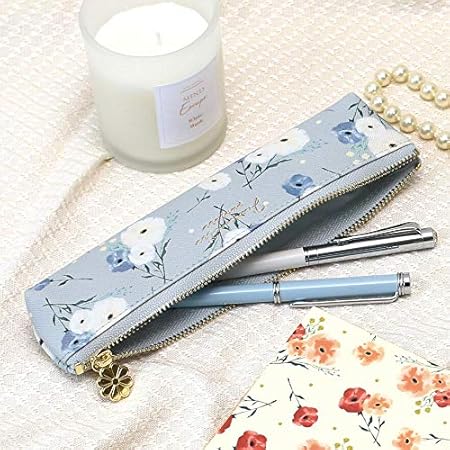 Amazon ミラ ペンケース おしゃれ 大人 かわいい 可愛い ホワイト ペンケース 文房具 オフィス用品