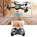 OKPOW 2MP 120° Wide Angle Selfie Drones 2.4G Foldable RC Quadcopter Wifi FPV Drone Altitude Hold 3D Flips Rolls 6-Axis Gyro Gravity Sensor RTF RC Drones