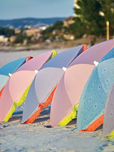 EZPELETA Sonnenschirm Bora Bora für Strand, Terrasse und den Garten, faltbar und tragbar, Sonnenschutz UPF 50+, Bedruckt… – Bild 6