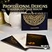 Thank You Cards With Envelopes -120 Note Cards 12 Gold Designs On Black White And Blue -Blank Cards With Envelopes -Bulk Business Notes For Wedding Bridal Shower Birthday Baby Shower Thank You Cards