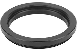 M48 to M42 Adapter Ring, Aluminium Alloy Astronomical Telescope Adapter Ring M48x0.75mm Male Thread to M42x0.75mm T2 Female T